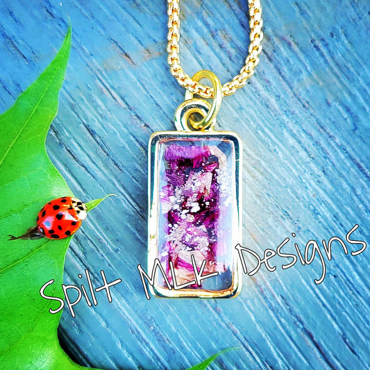 Cremation Pendant with flowers