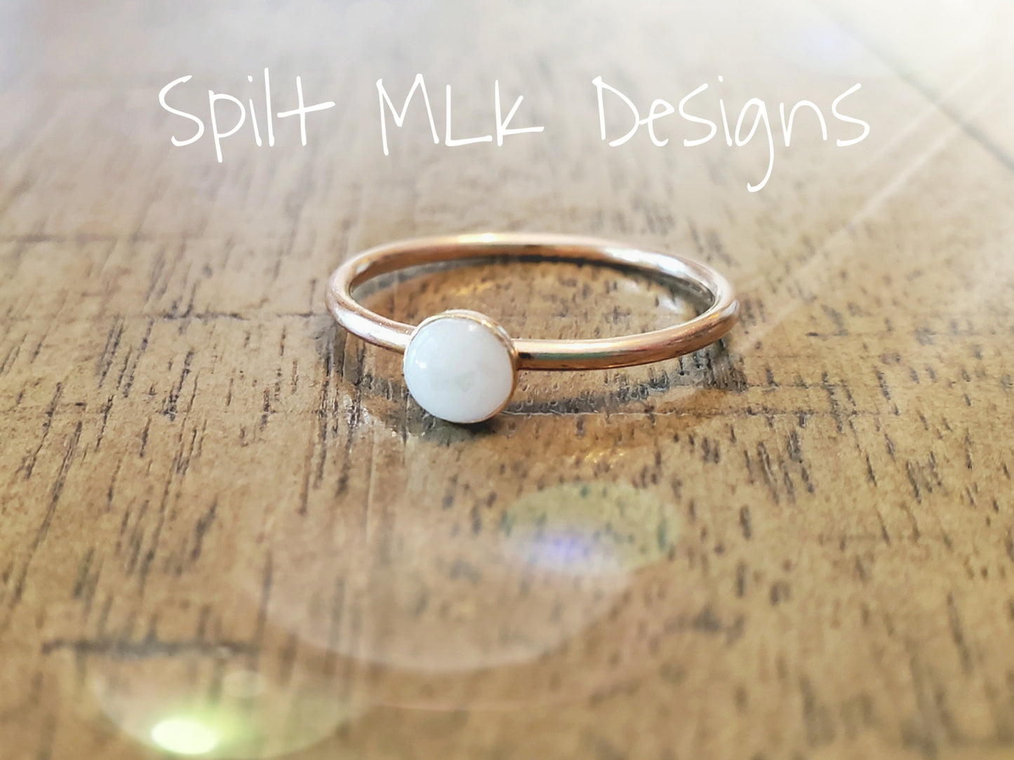 Rose Gold Cup Breastmilk Ring